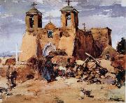 Nikolay Fechin The Church in Tuoerce oil